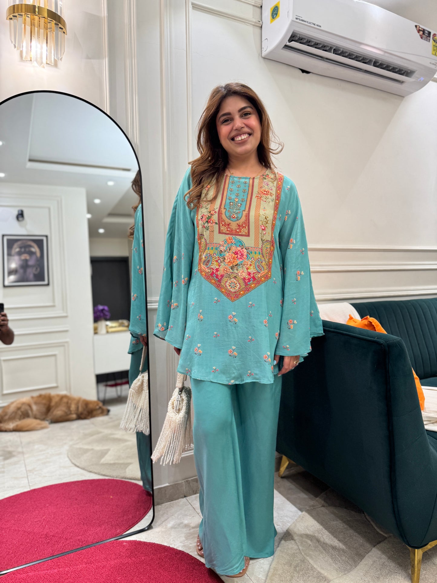 Premium Blue Kaftan | sizes M to XXL
