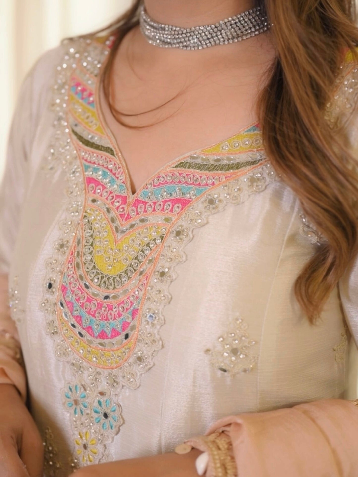 Kundan Work Party Wear Suit
