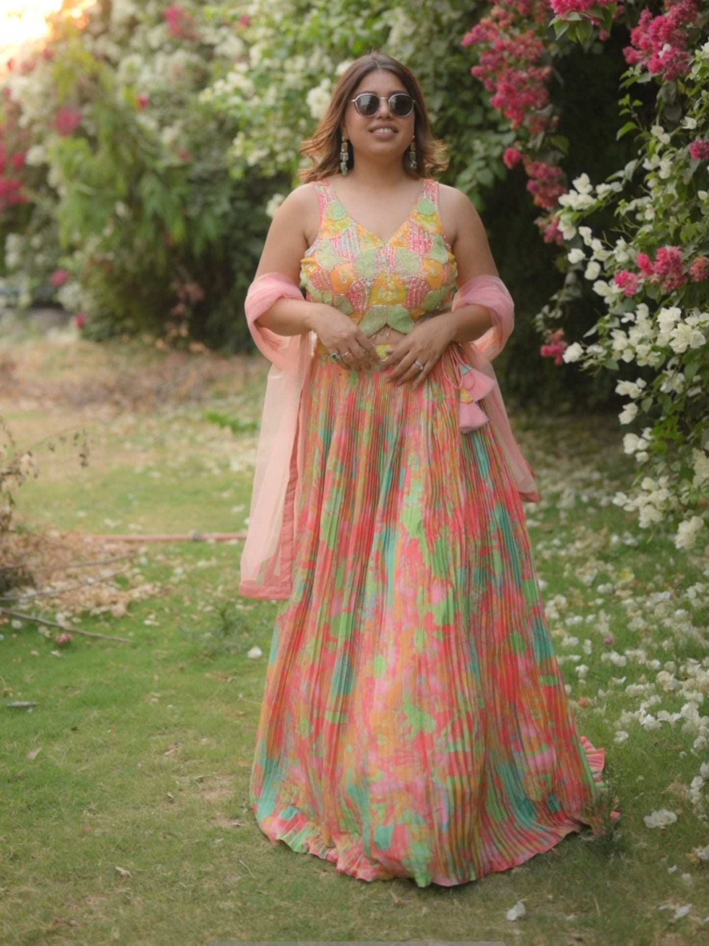 Pastel Garden Lehenga Set