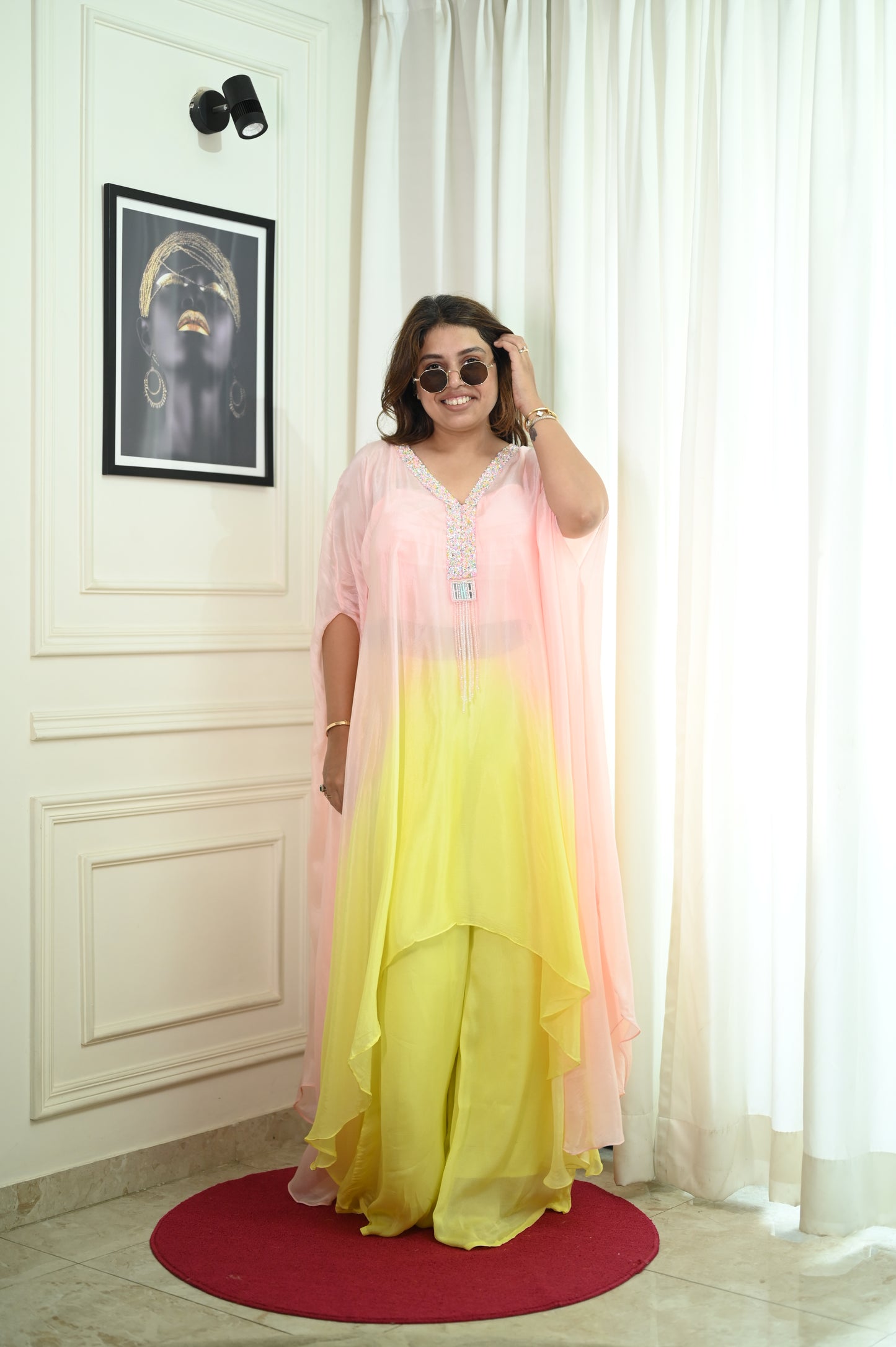 Pure Chiffon Kaftan Dress