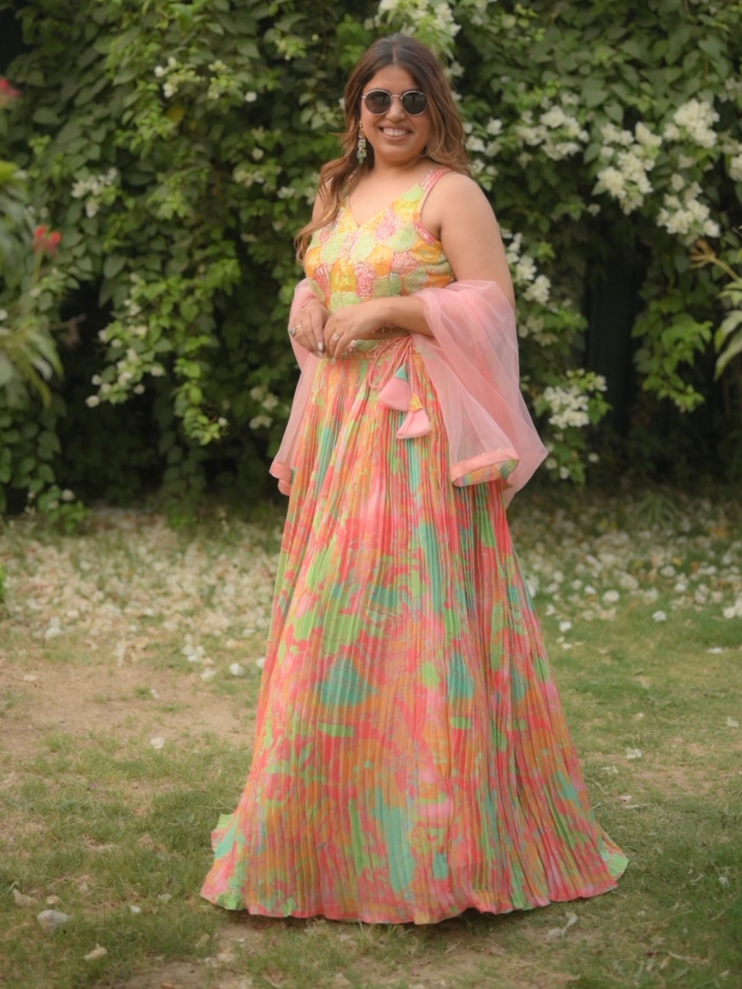 Pastel Garden Lehenga Set
