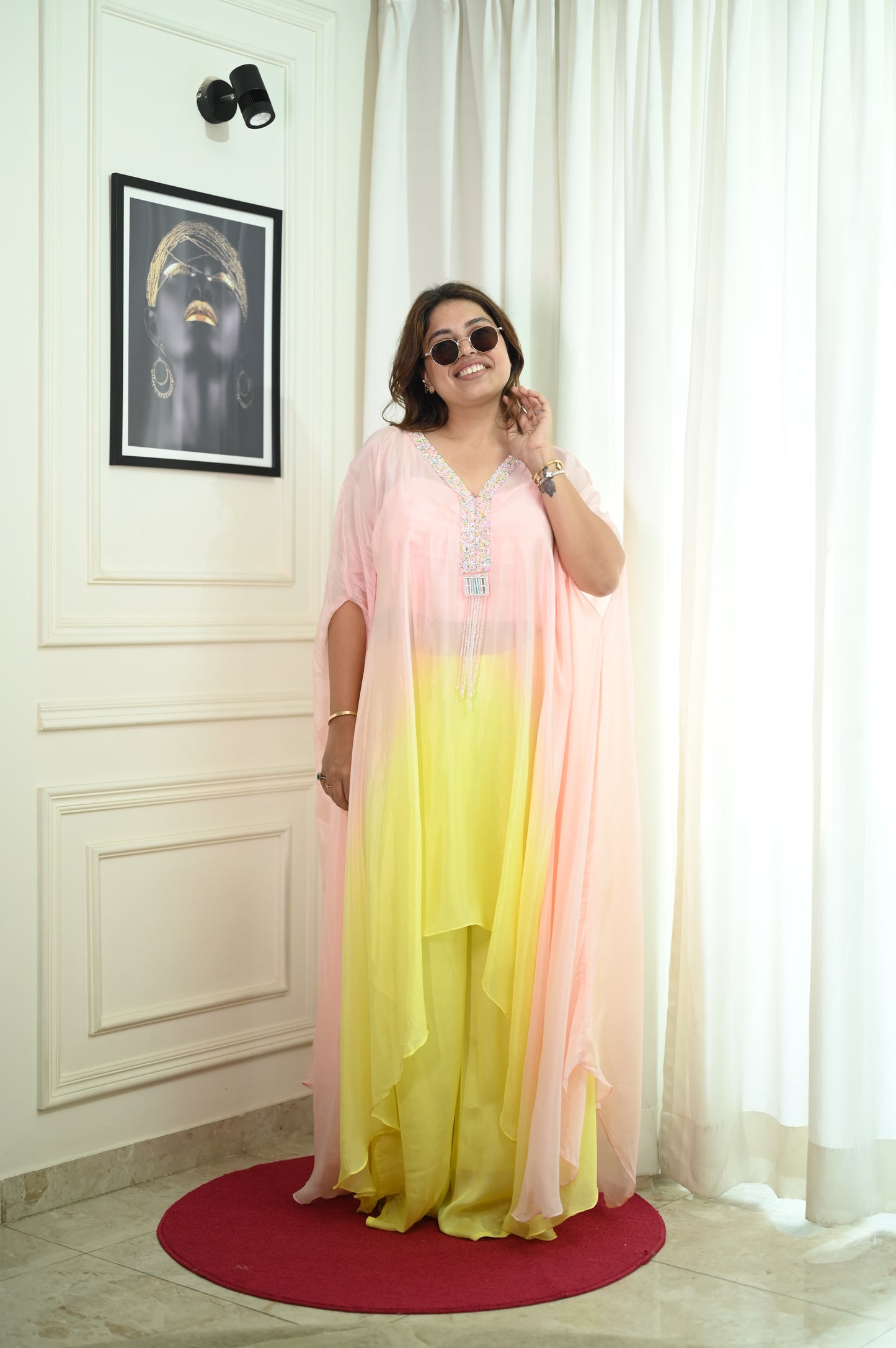 Pure Chiffon Kaftan Dress