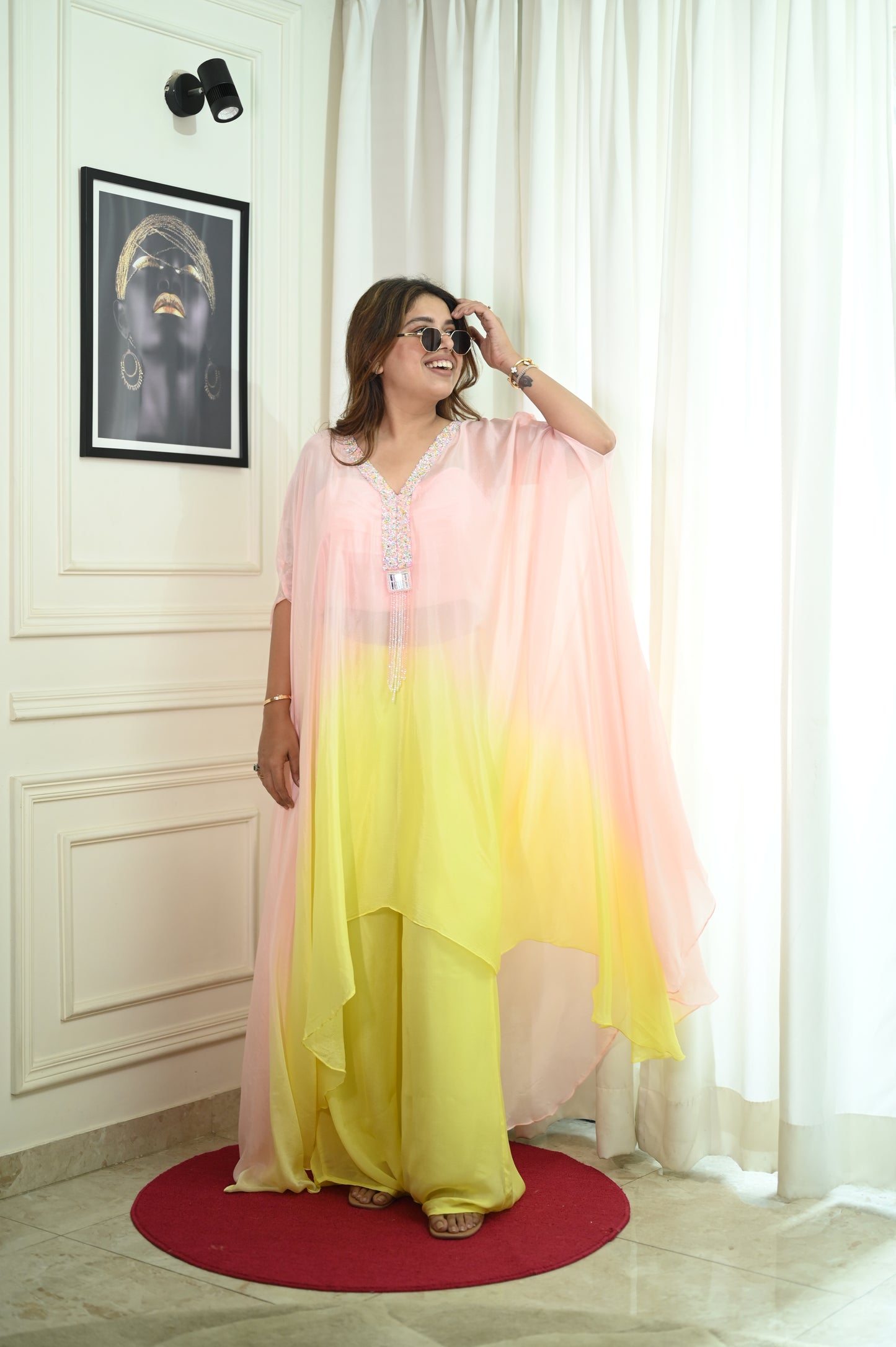 Pure Chiffon Kaftan Dress