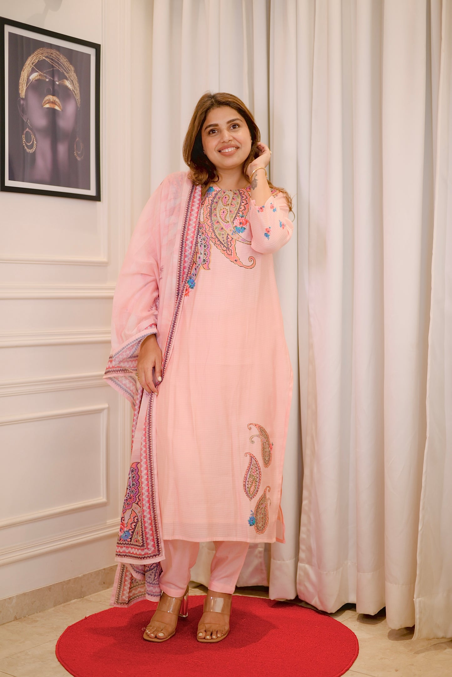Pastel Pink 3 piece suit | sizes M to XXL