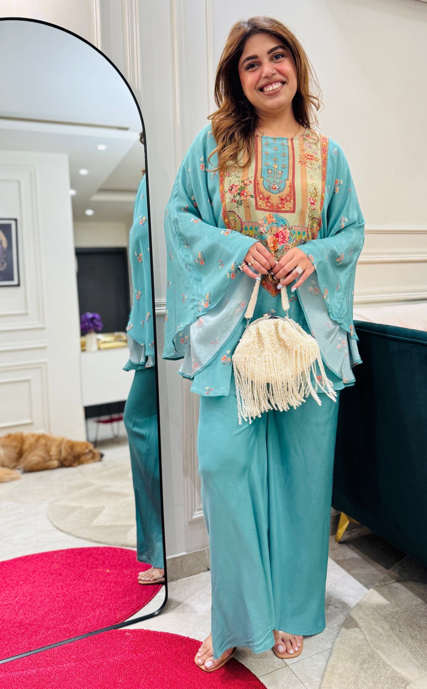 Premium Blue Kaftan | sizes M to XXL