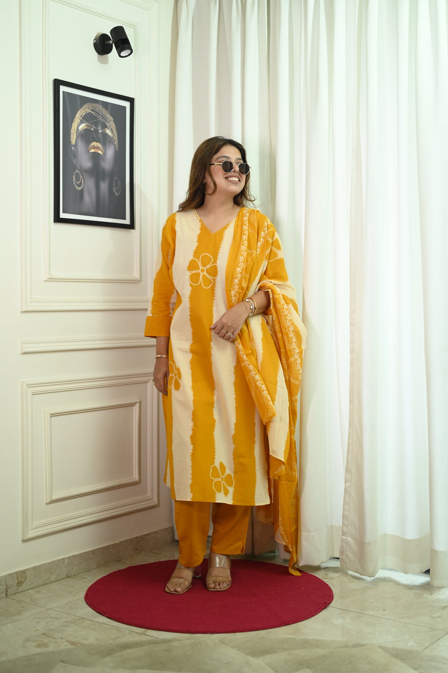 Plus Size 3 piece Kurta Set