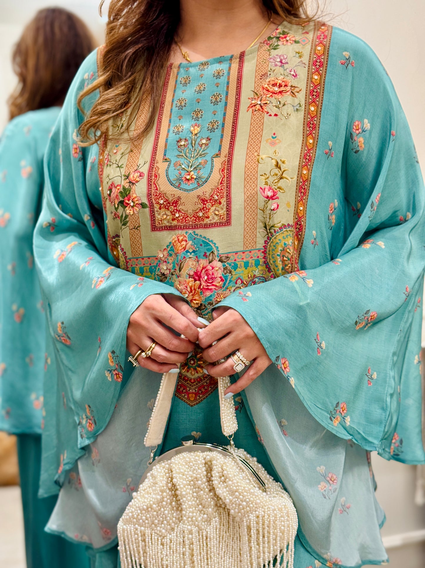 Premium Blue Kaftan | sizes M to XXL