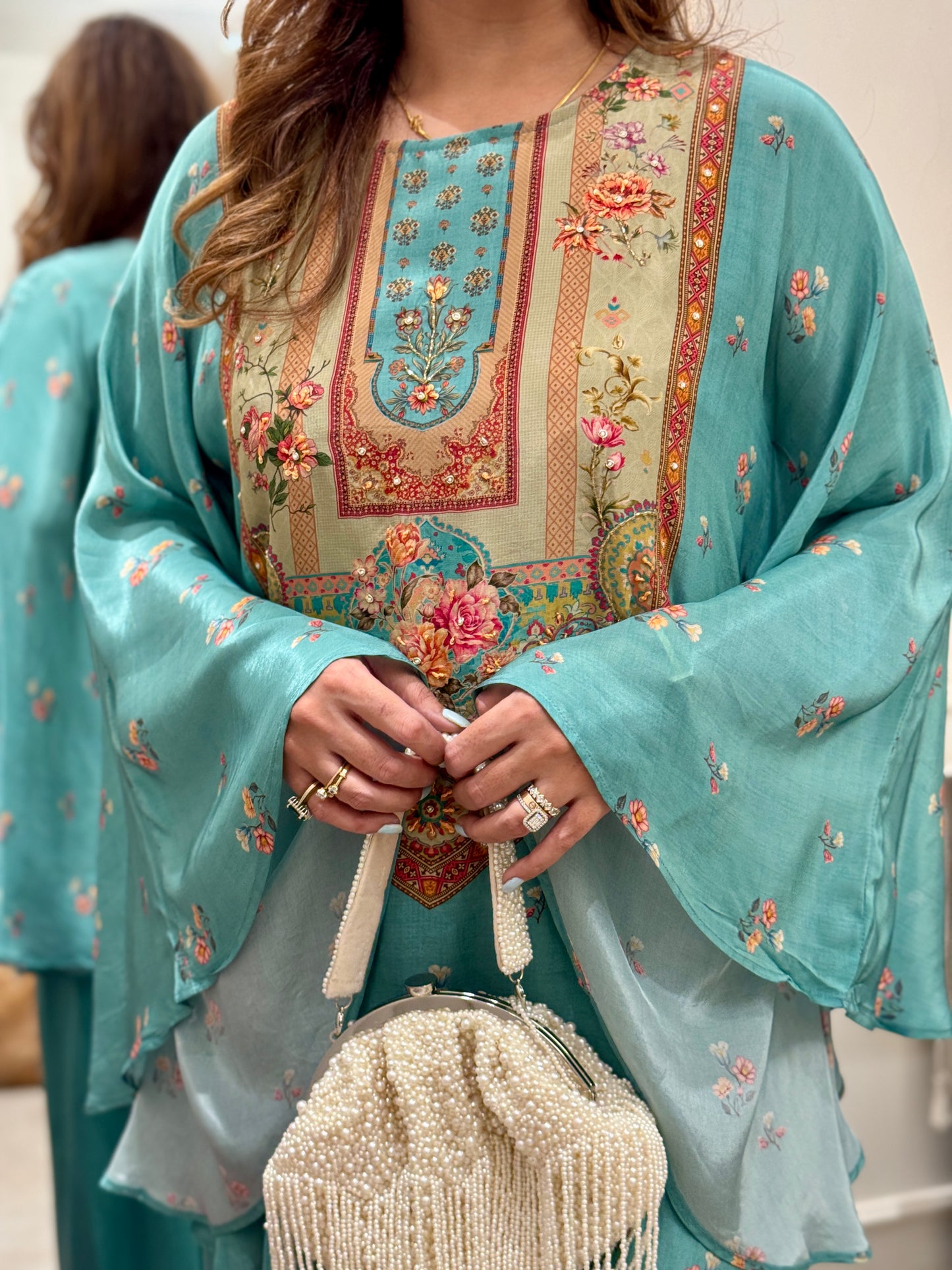 Premium Blue Kaftan | sizes M to XXL