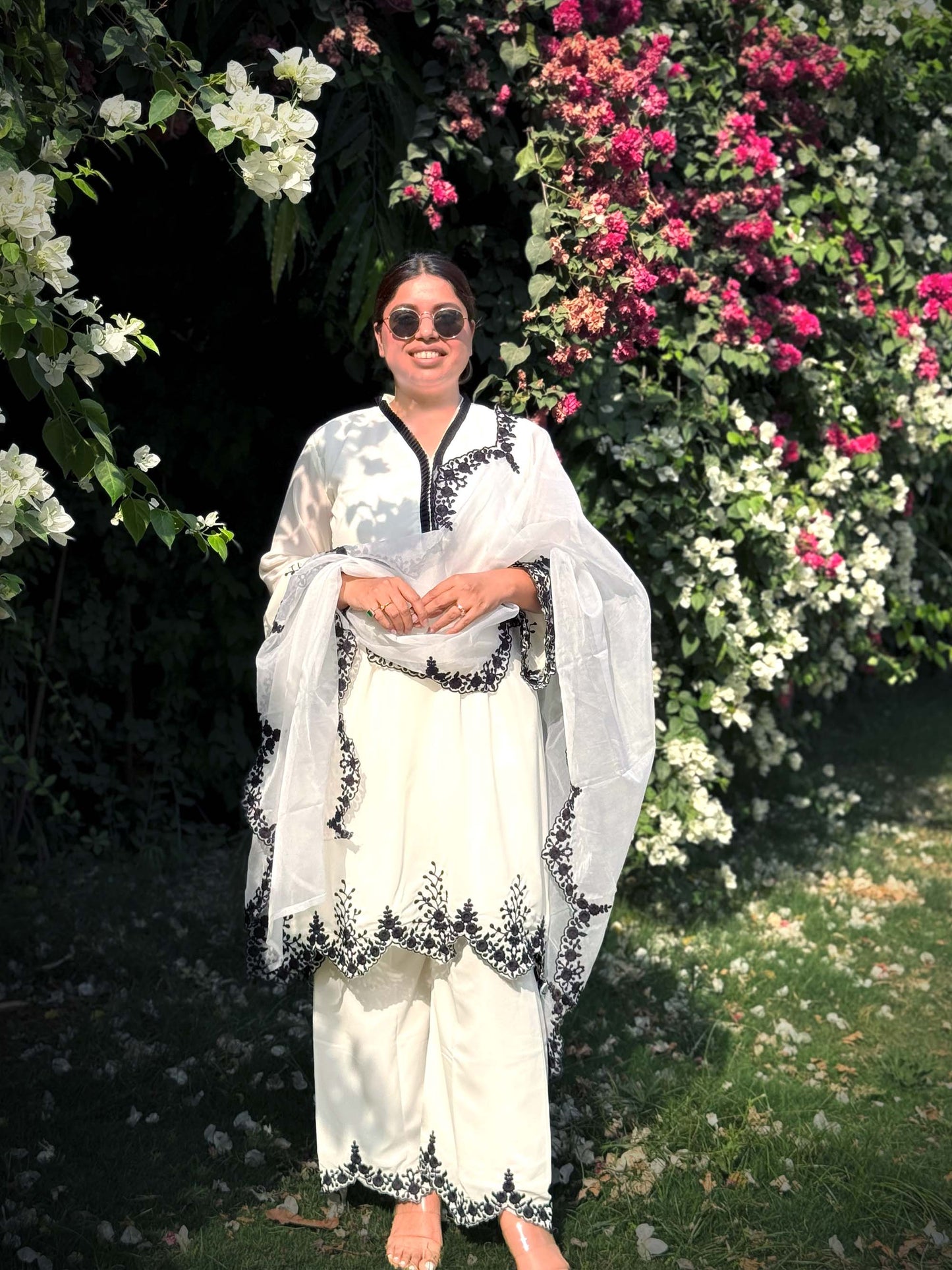 White Pakistani Suit