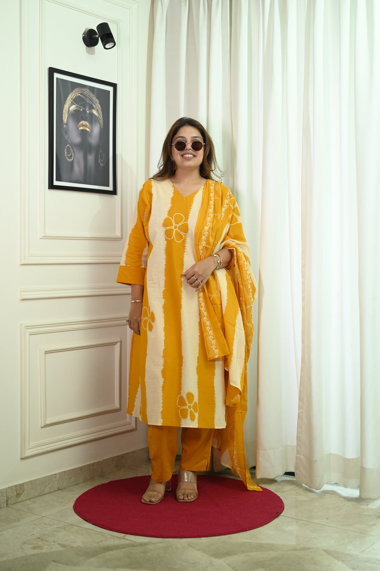 Plus Size 3 piece Kurta Set