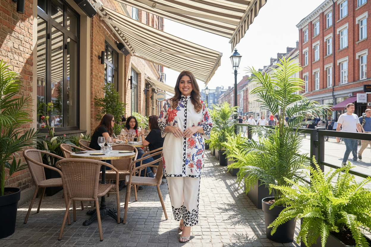 Kaftan Printed Cord-set | Sizes M to 6XL