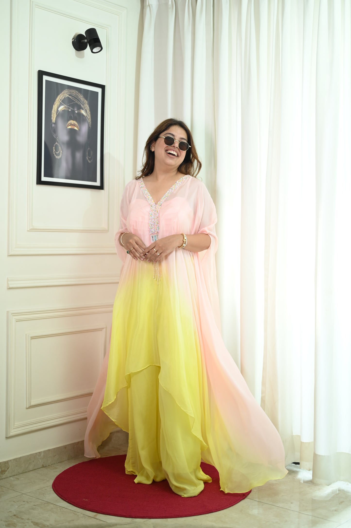 Pure Chiffon Kaftan Dress