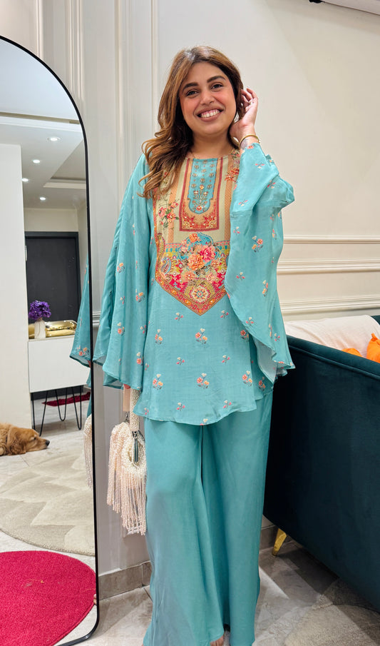 Premium Blue Kaftan | sizes M to XXL