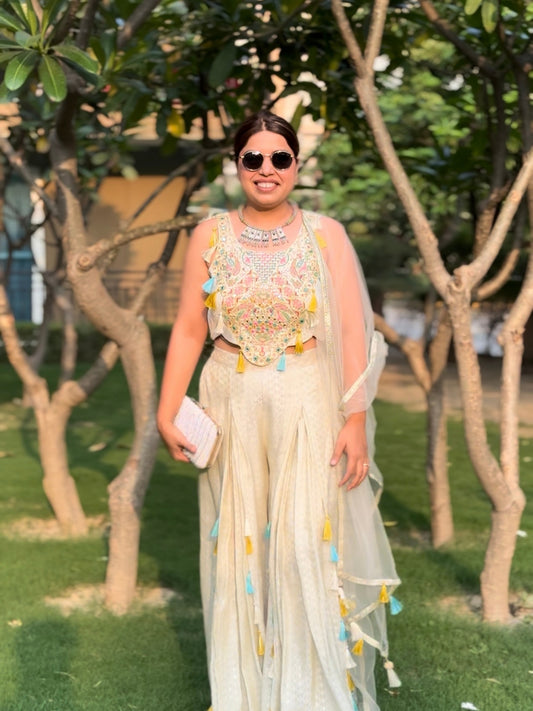 Tassel Sharara Set- Party Wear