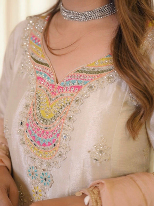 Kundan Work Party Wear Suit