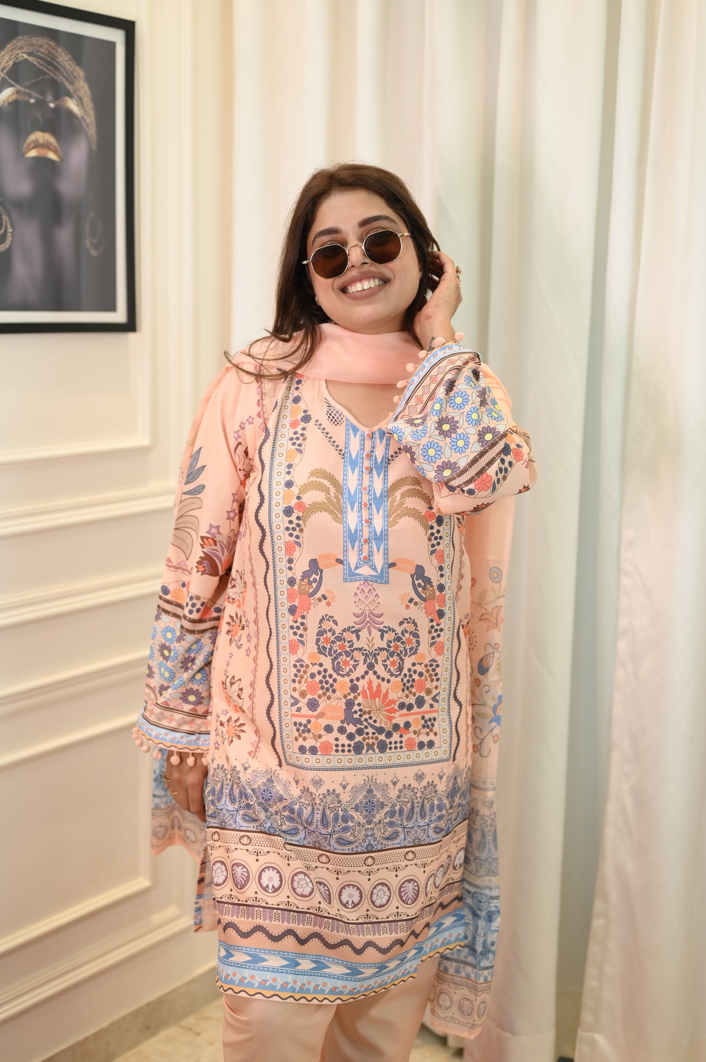 Blossom Printed Cord-set | Sizes M to 6XL