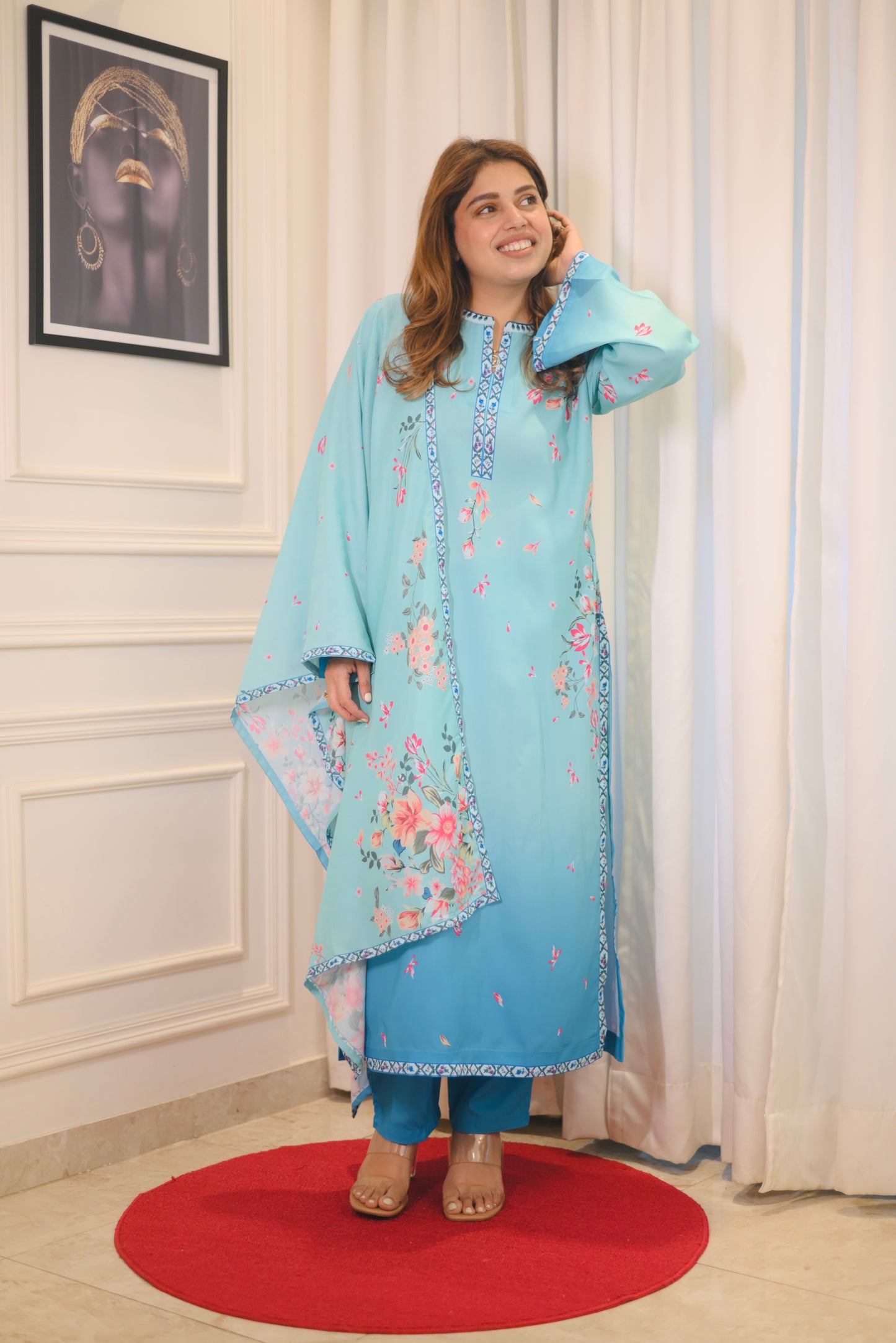 Printed Cord-set with dupatta | Sizes M to 6XL