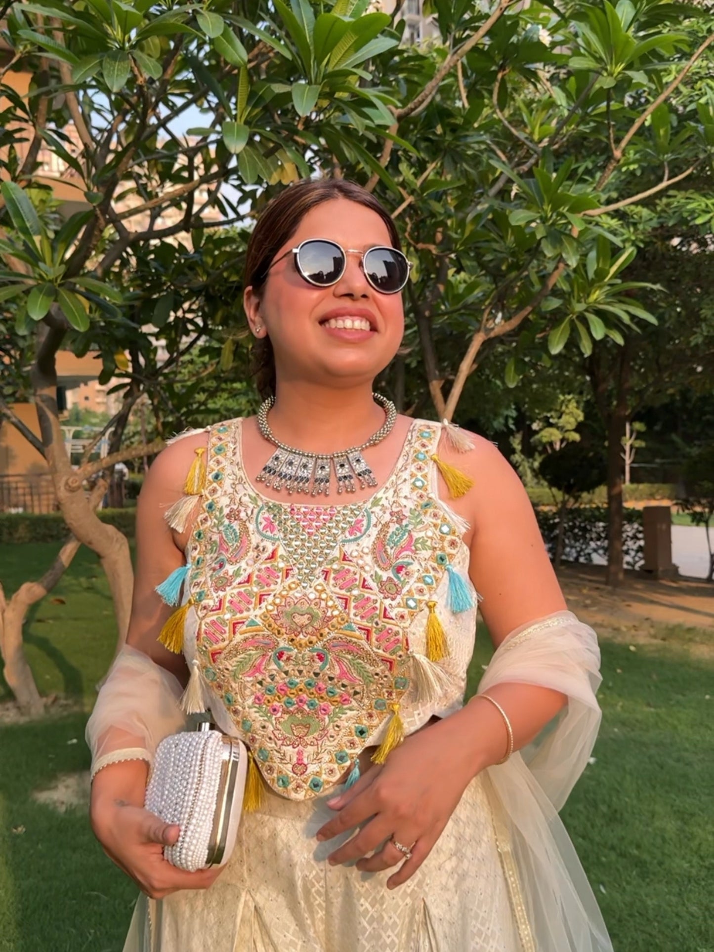 Tassel Sharara Set- Party Wear