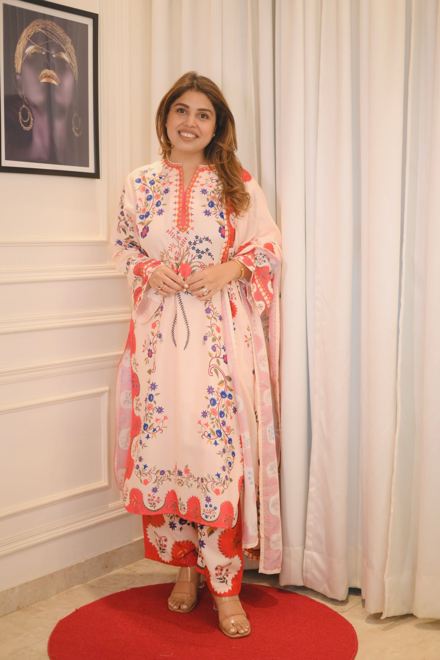 Exclusive Lawn 3piece Printed Cord-set | sizes M to XXL