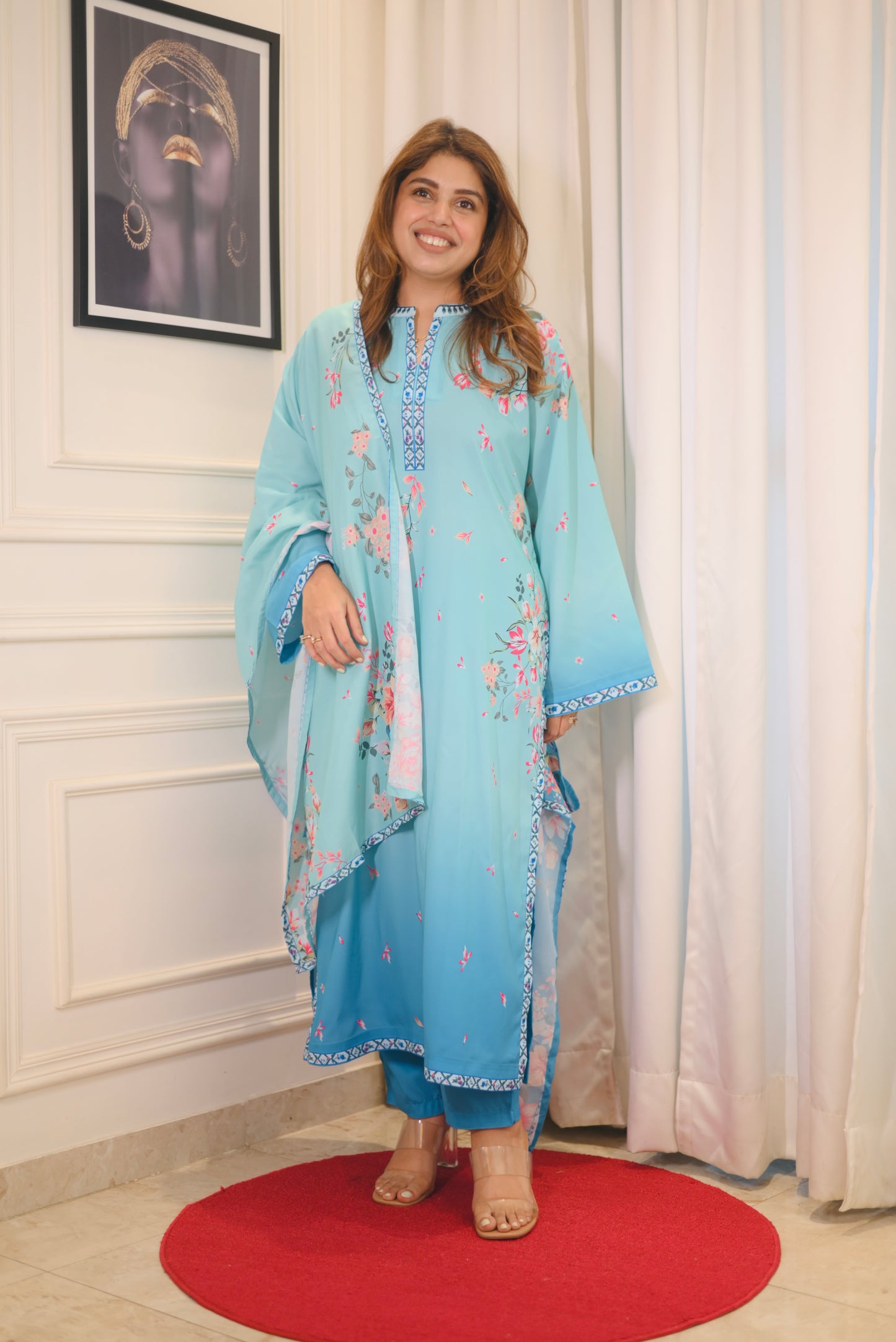 Printed Cord-set with dupatta | Sizes M to 6XL
