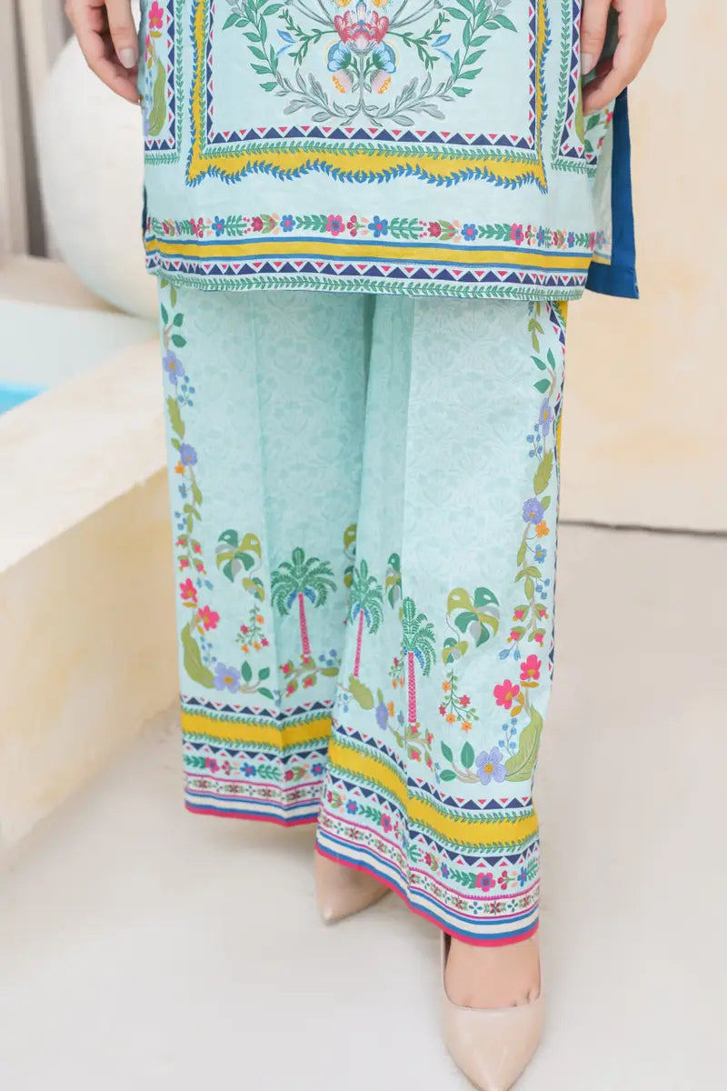 Blue Printed Cord-set | Sizes M to 6XL