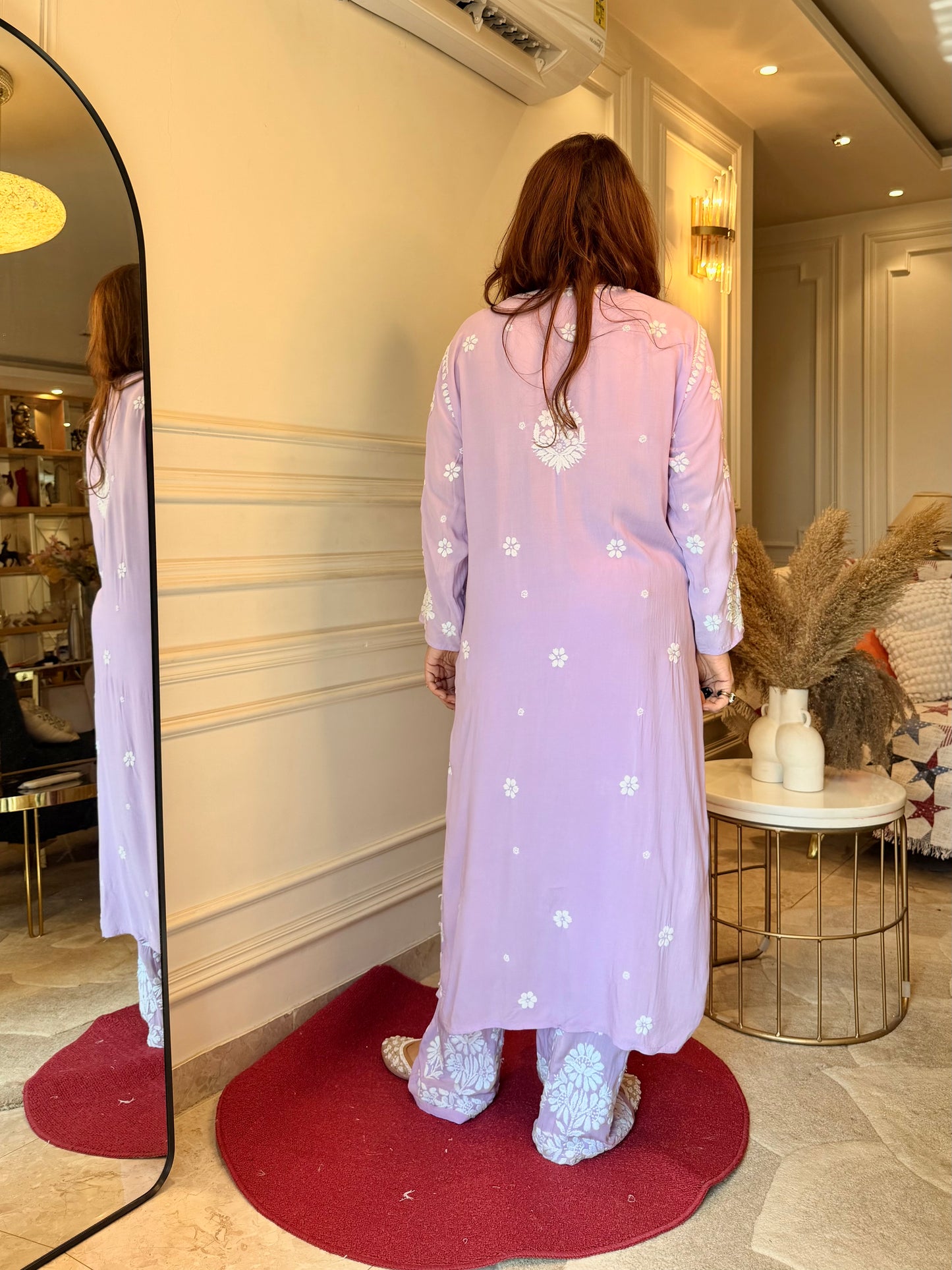 Chikankari Kurta set | Premium Modal  | Purple