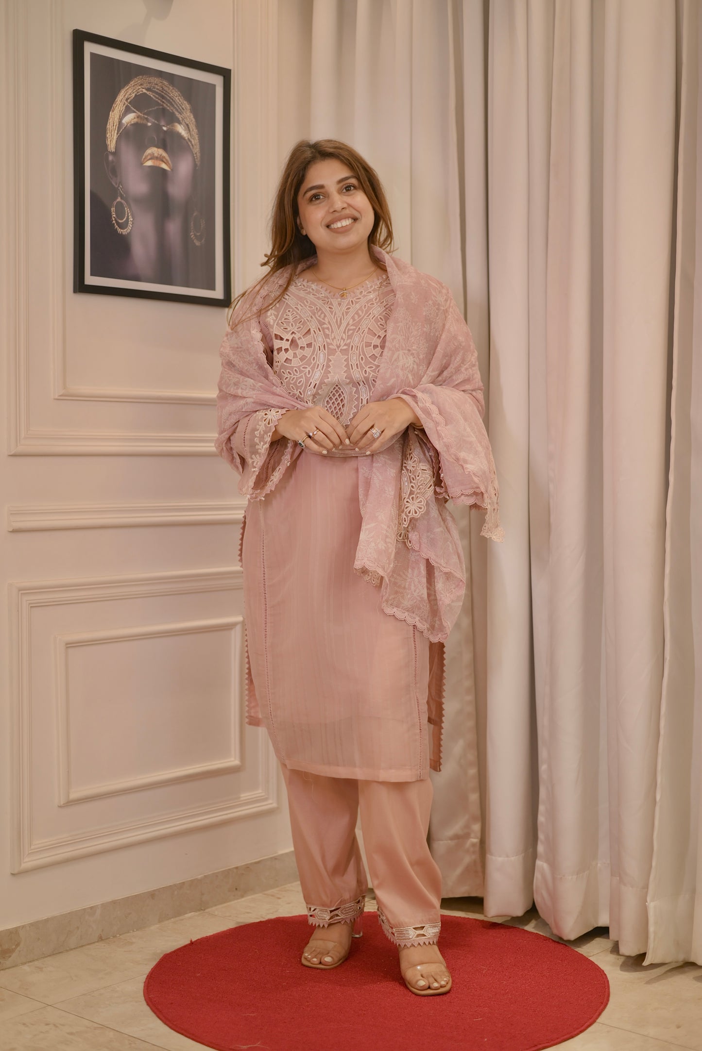 Exclusive Dusty Rose Elegance  | Sizes M to XXL