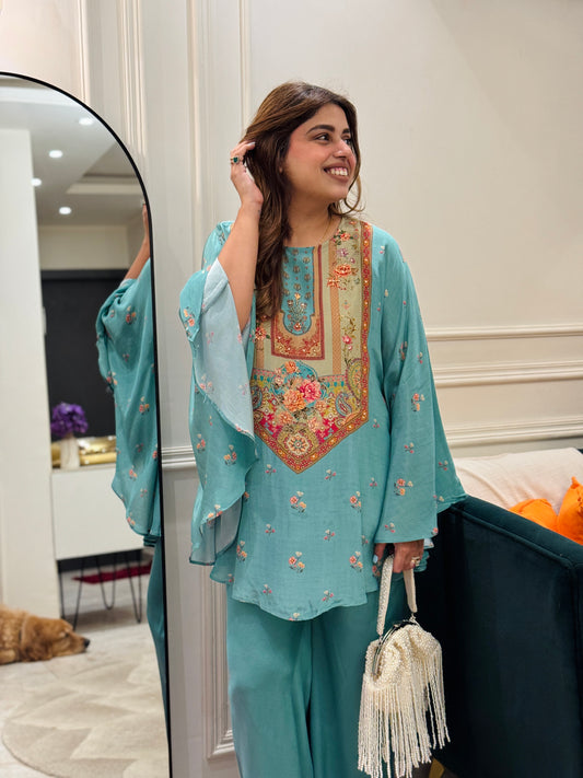Premium Blue Kaftan | sizes M to XXL