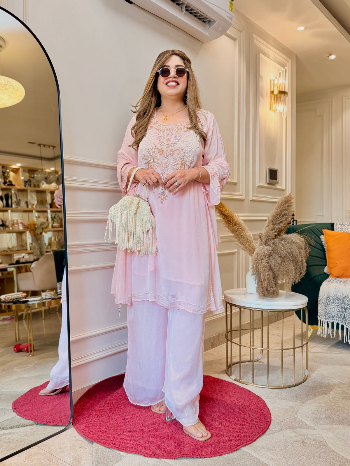Exclusive 3Piece Pink Kurta Set