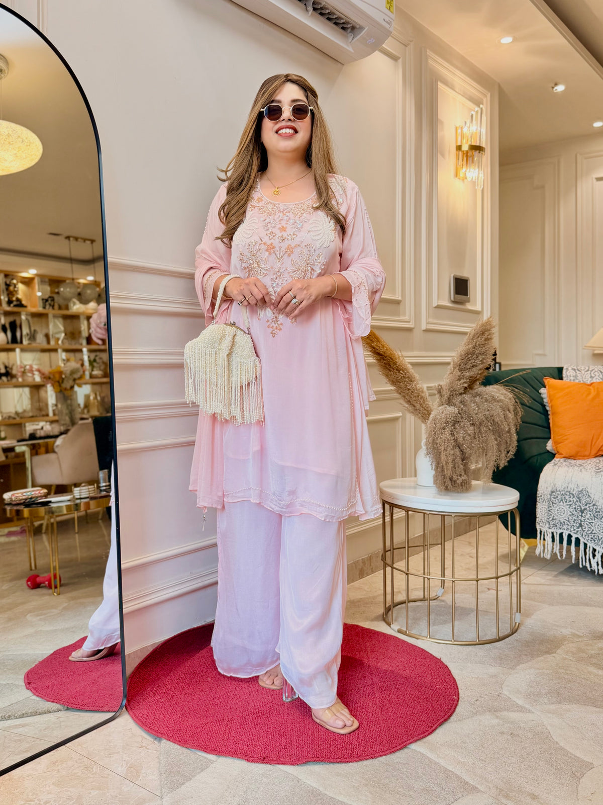 Exclusive 3Piece Pink Kurta Set