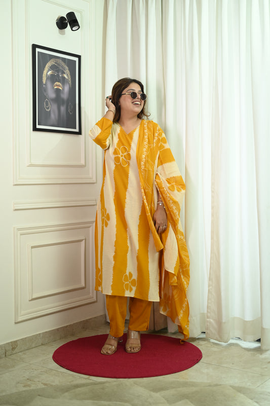 Plus Size 3 piece Kurta Set