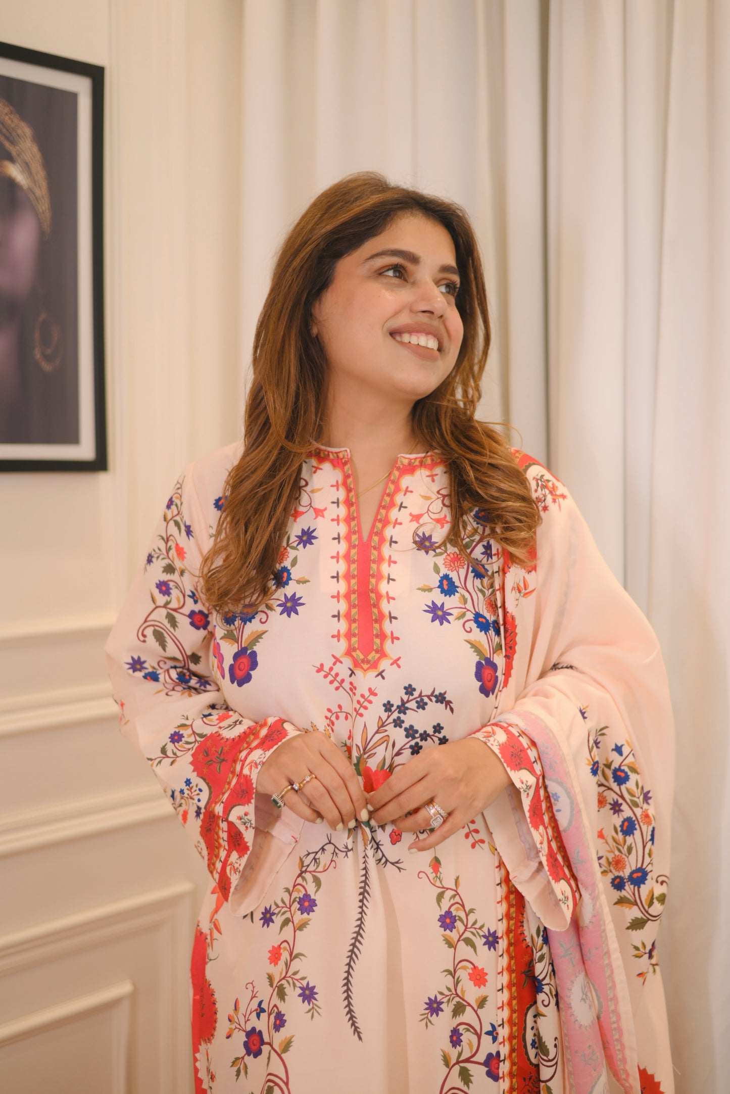 Exclusive Lawn 3piece Printed Cord-set | sizes M to XXL