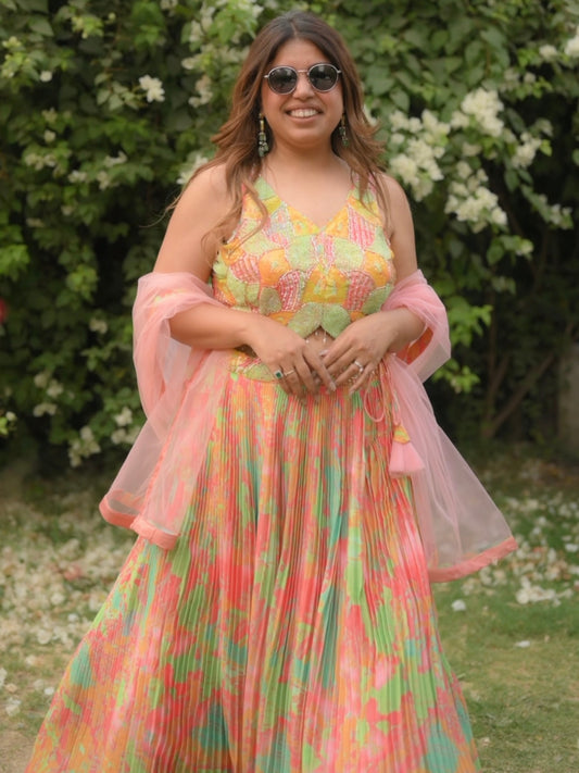 Pastel Garden Lehenga Set