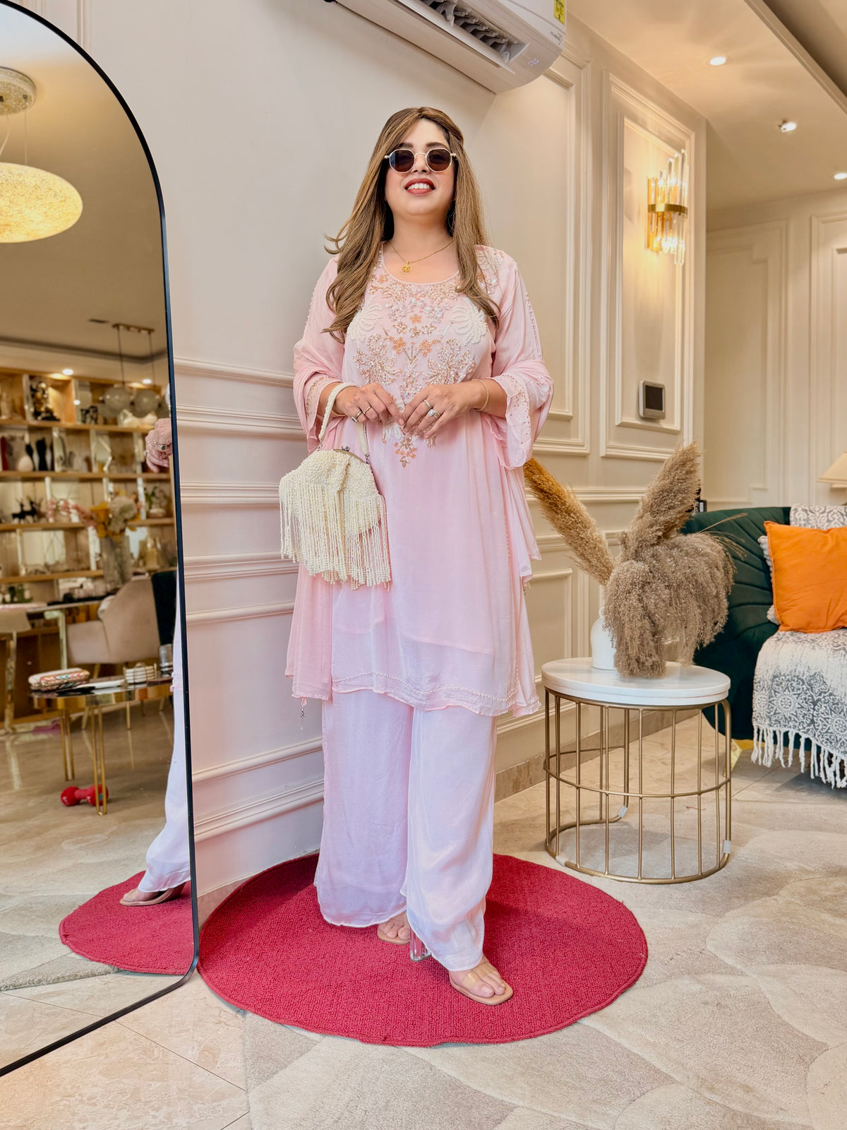 Exclusive 3Piece Pink Kurta Set