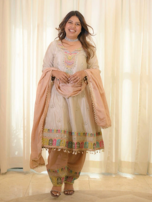 Kundan Work Party Wear Suit