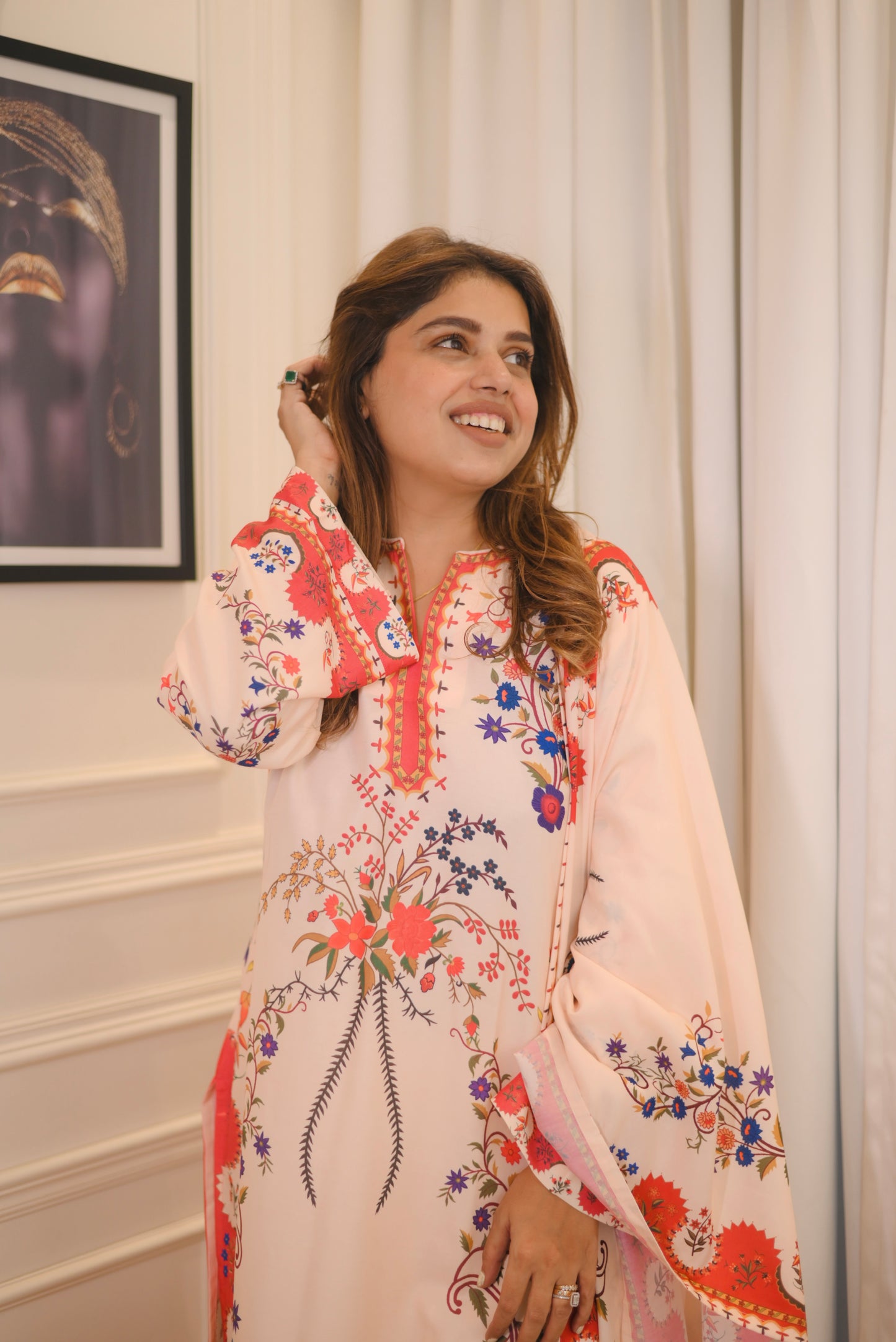 Exclusive Lawn 3piece Printed Cord-set | sizes M to XXL