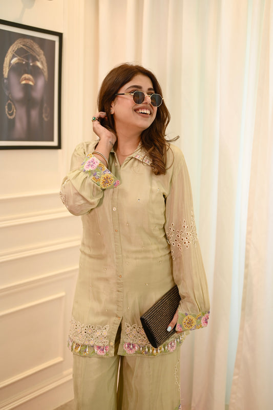 Pastel Green Cordset  | Sizes M to XXL