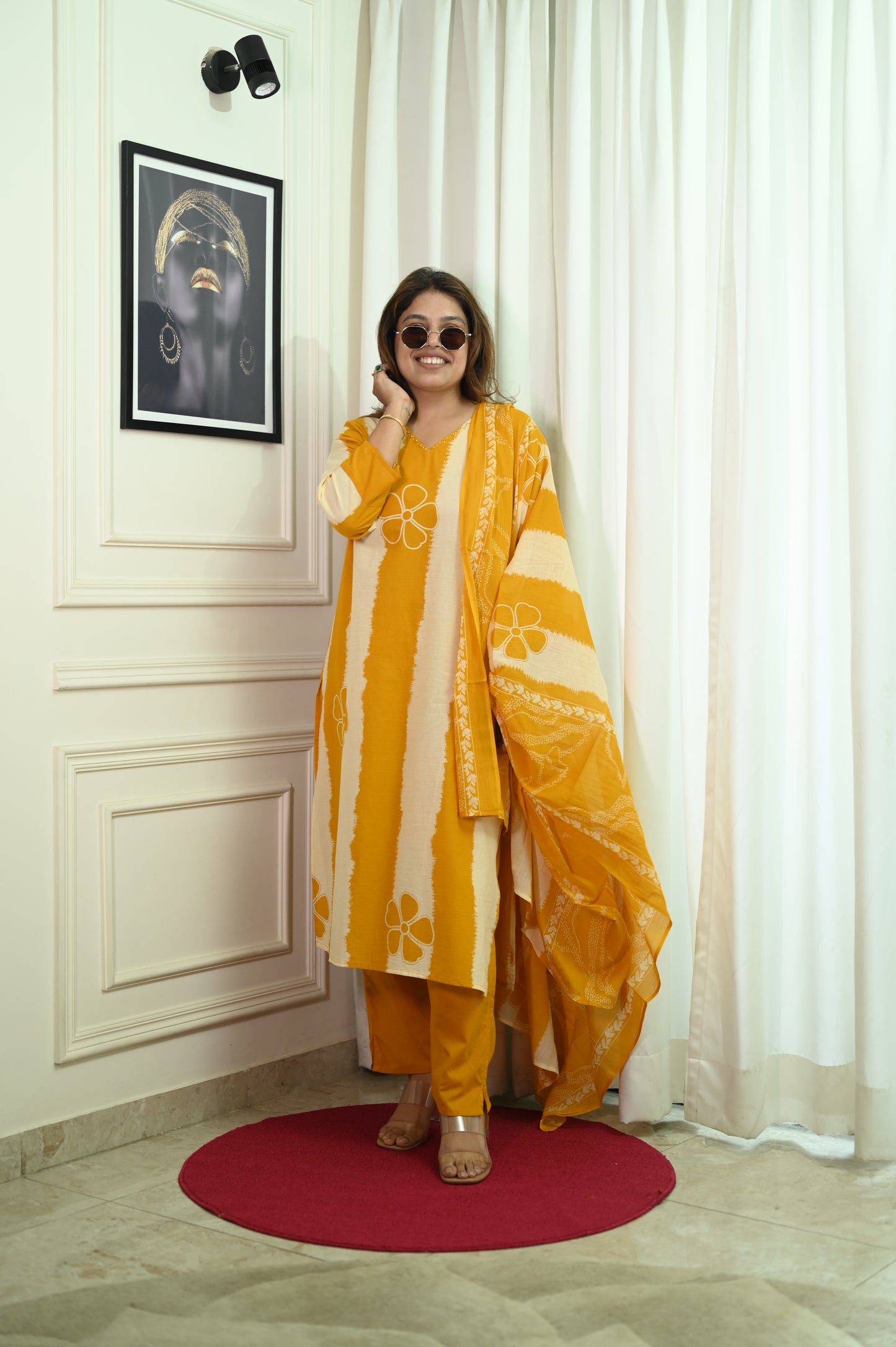 Plus Size 3 piece Kurta Set