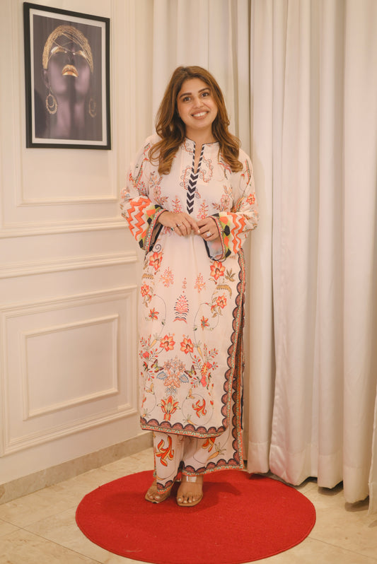 Exclusive Lawn Printed Cordset | sizes M to XXL