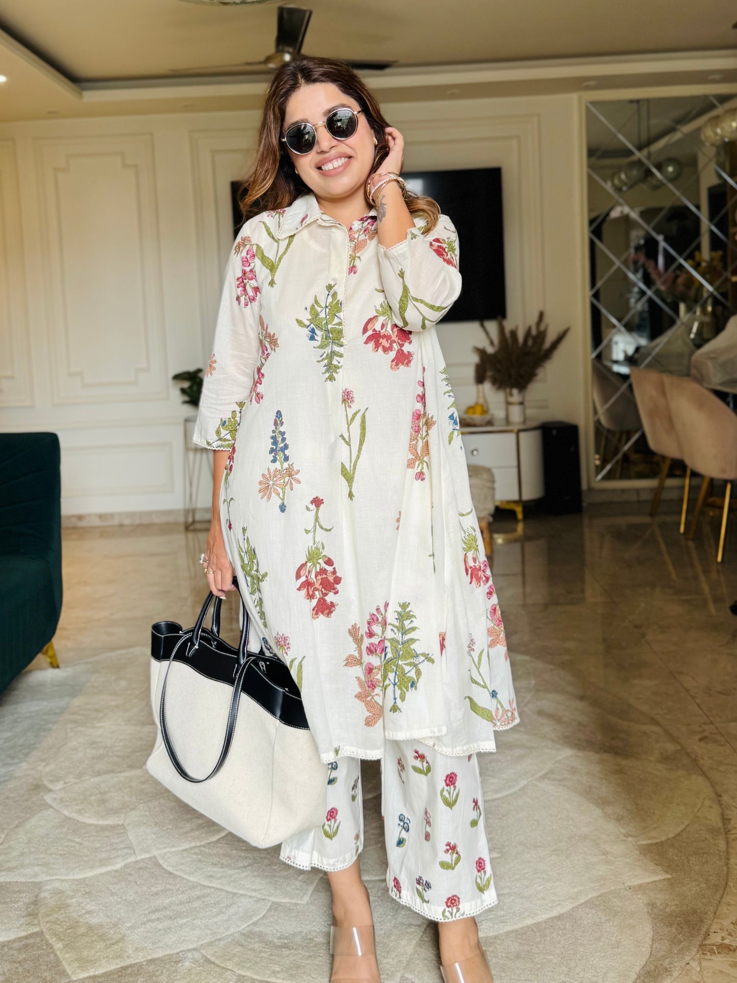 A-Line kurta Set