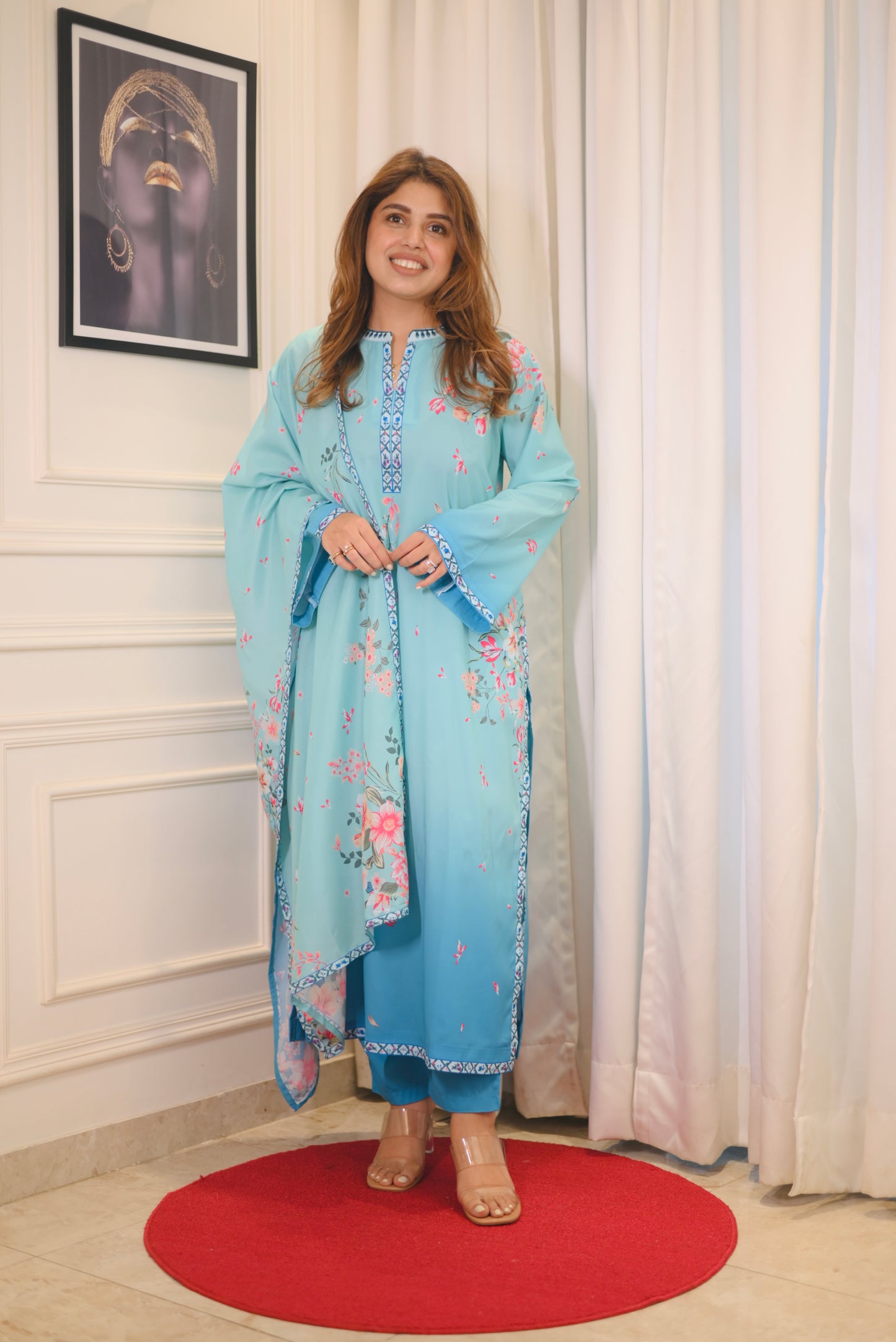 Printed Cord-set with dupatta | Sizes M to 6XL