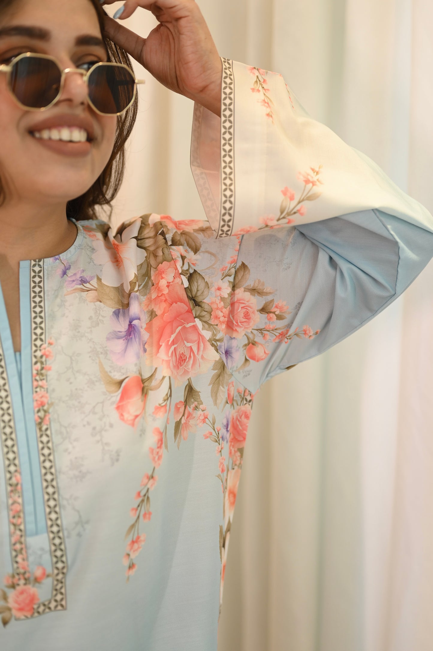 Ombré Printed Cord-set with dupatta | Sizes M to 6XL