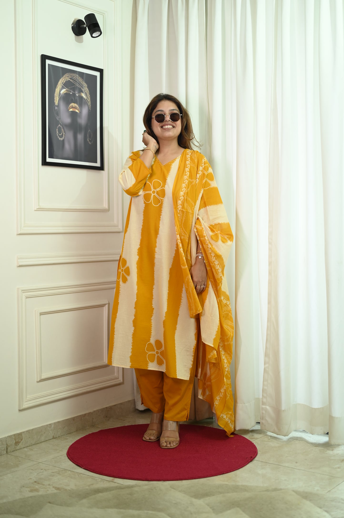 Plus Size 3 piece Kurta Set