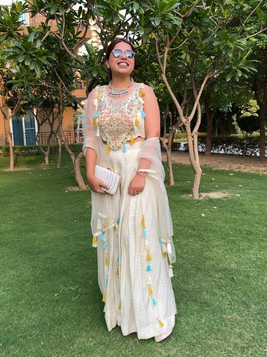 Tassel Sharara Set- Party Wear