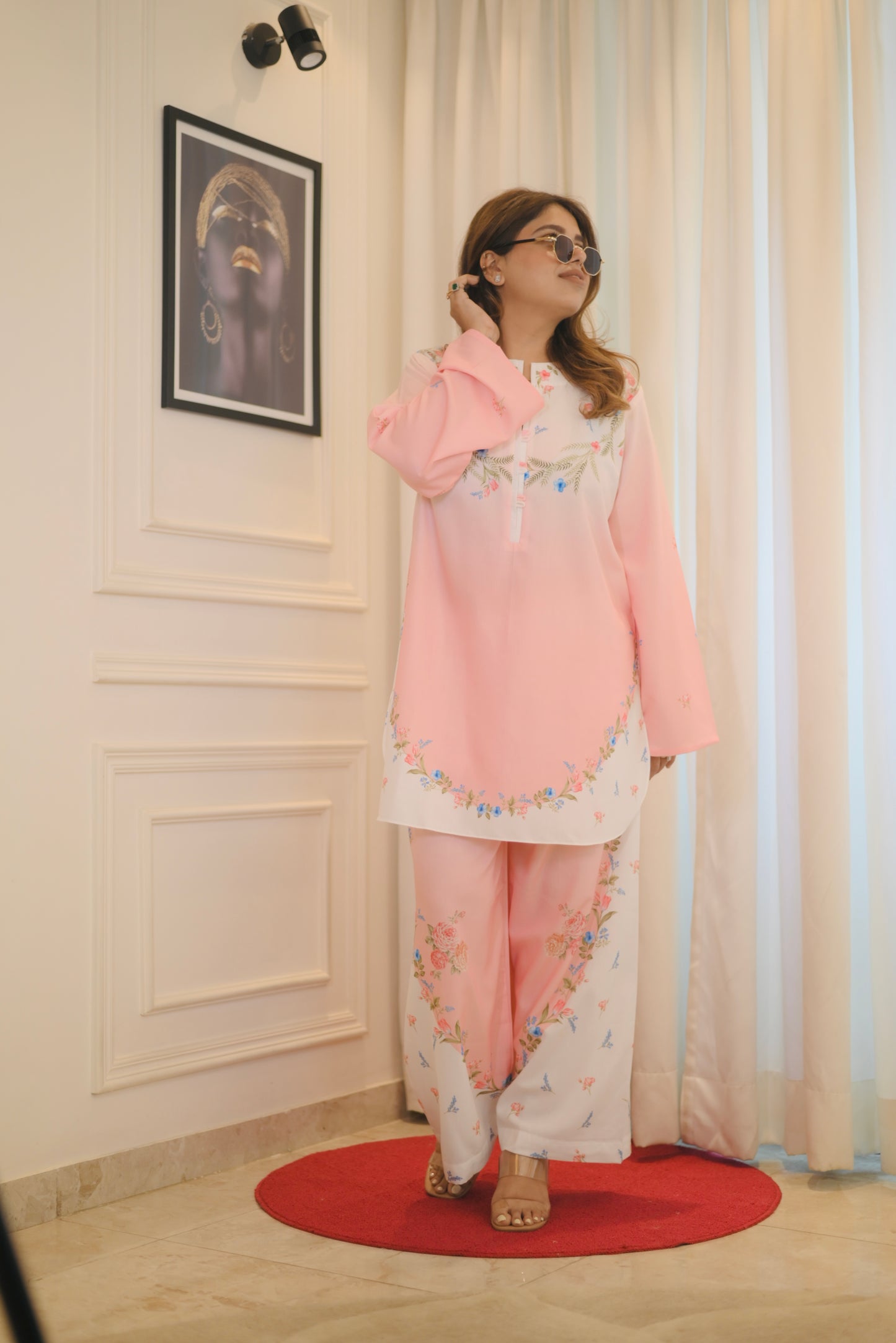Pink Cord Set | Sizes M to 6XL