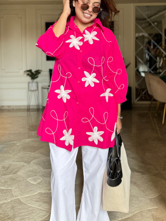 Pink Petal Pop Tunic Set – Bright & Breezy