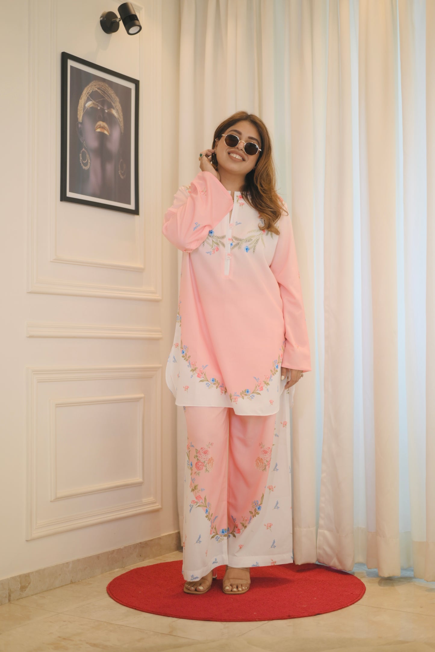 Pink Cord Set | Sizes M to 6XL
