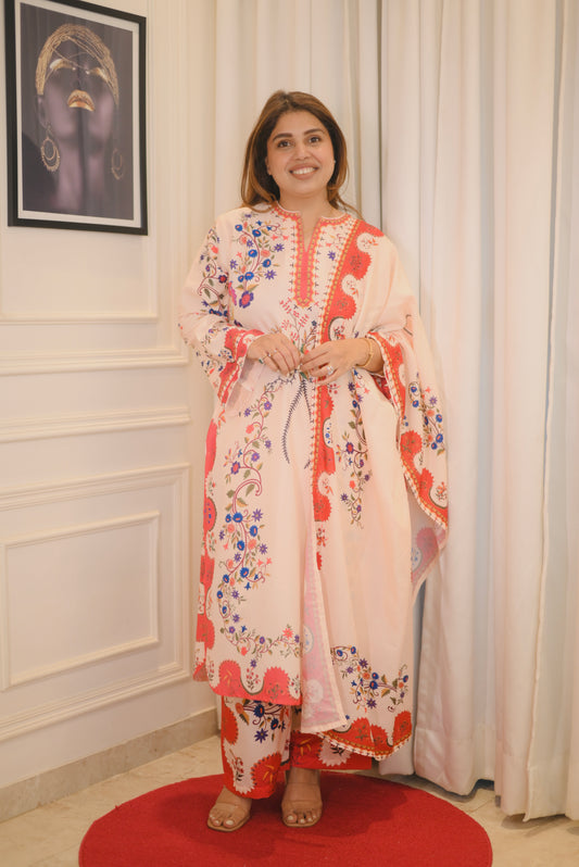 Exclusive Lawn 3piece Printed Cord-set | sizes M to XXL