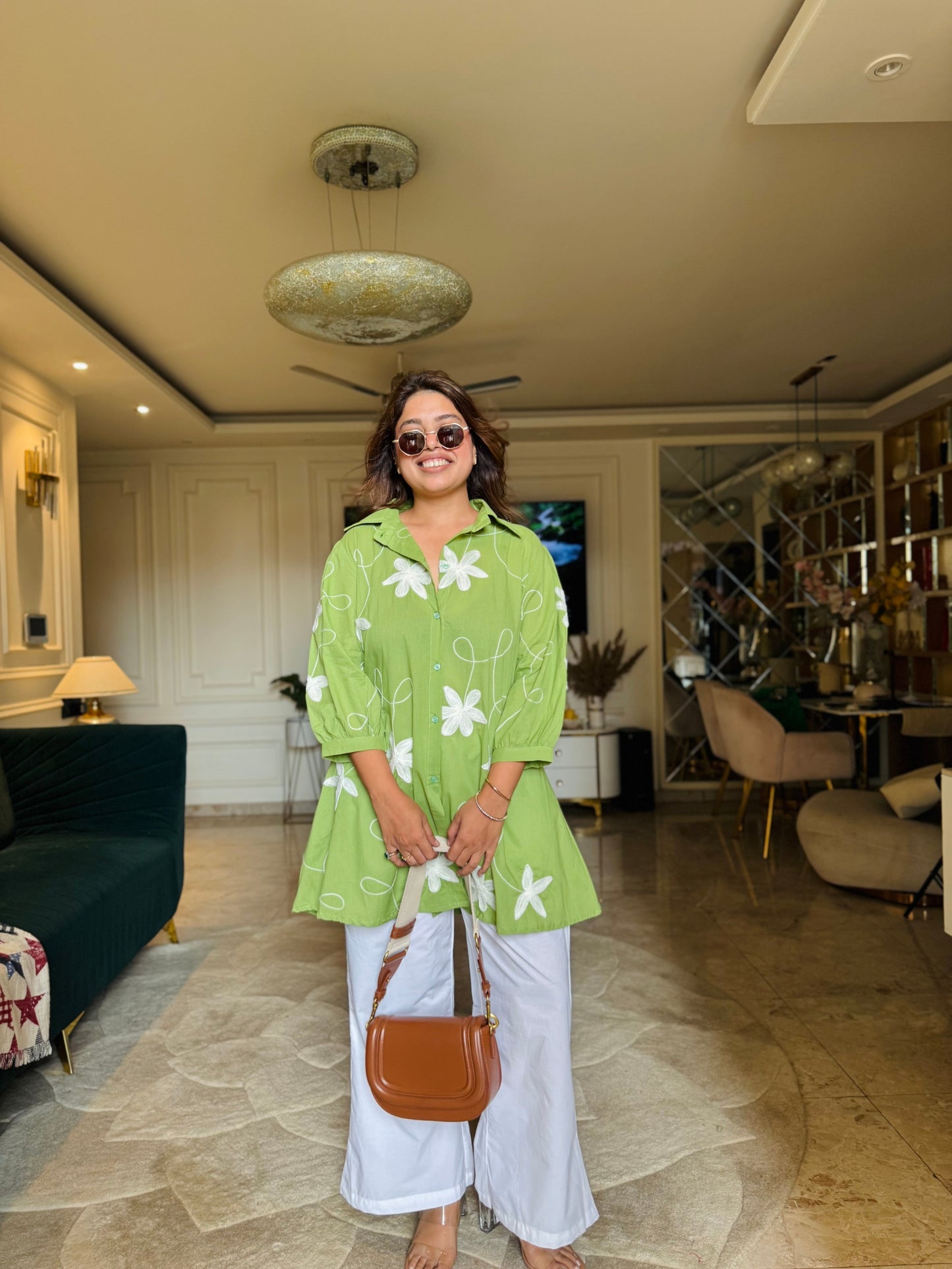 Pink Petal Pop Tunic Set – Bright & Breezy
