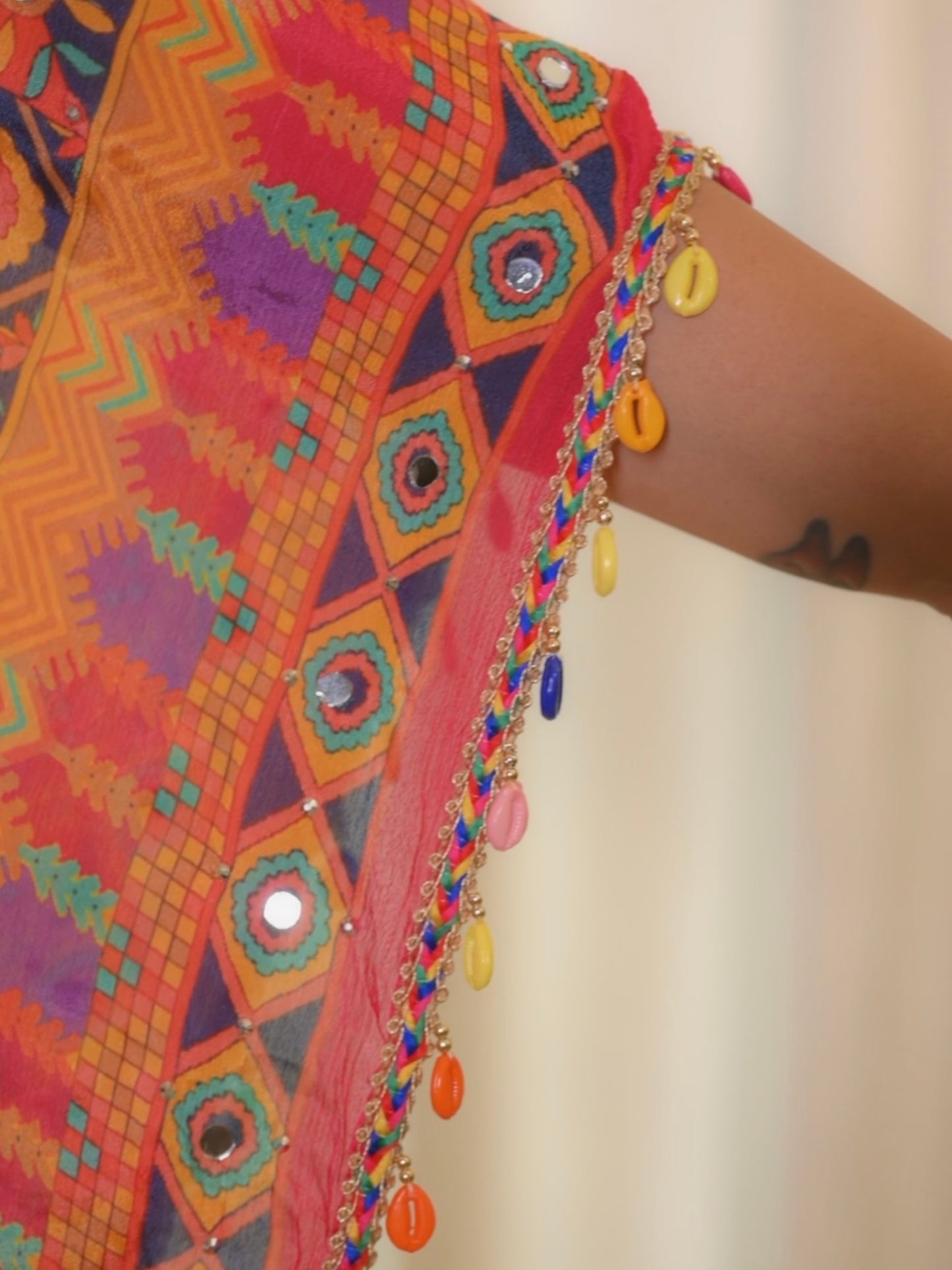 Boho Bloom” Printed Kaftan Set – Easy Glam for Everyday & Festive